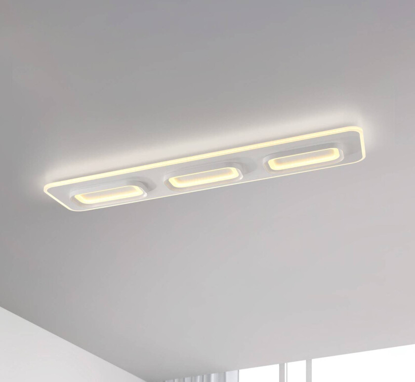 Paul Neuhaus taklampe Q-Kalina hvit 115 x 30 cm