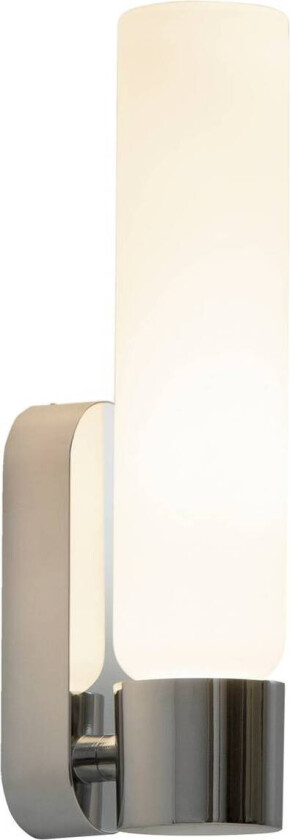 LED-vegglampe Dresden IP44, krom, aluminium, glass
