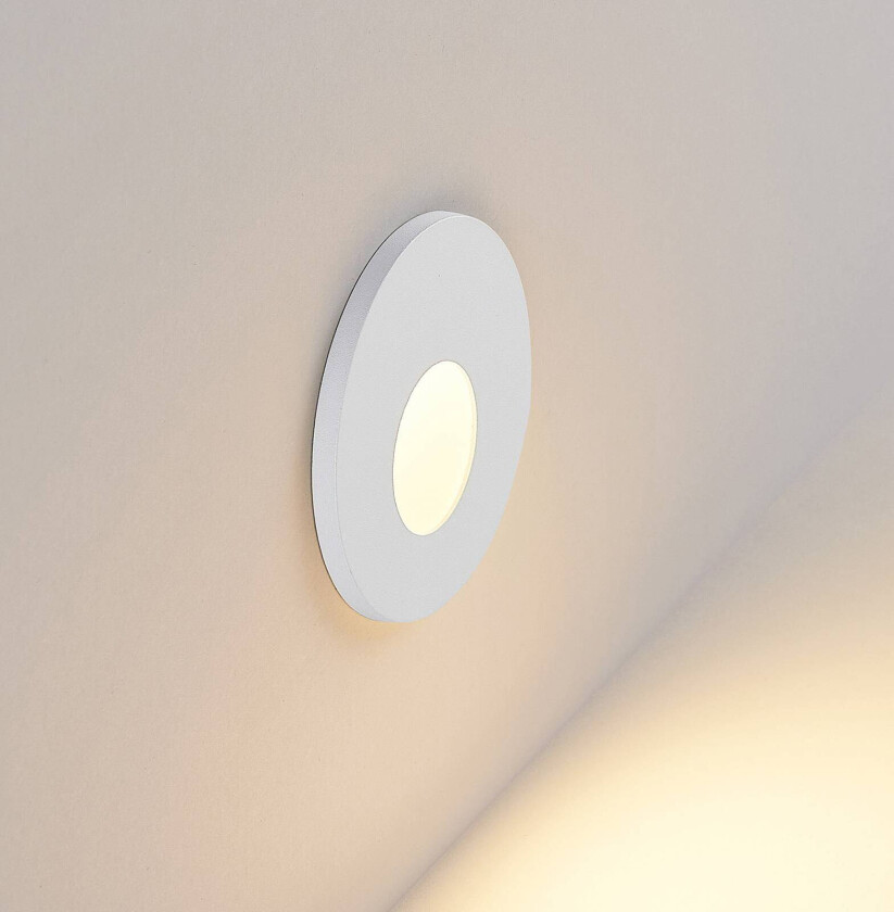 LED innbyggingslampe Wall 68R RD hvit, aluminium, CCT