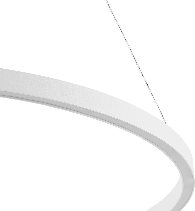 hengelampe Perfora, hvit, Ø 90 cm, aluminium