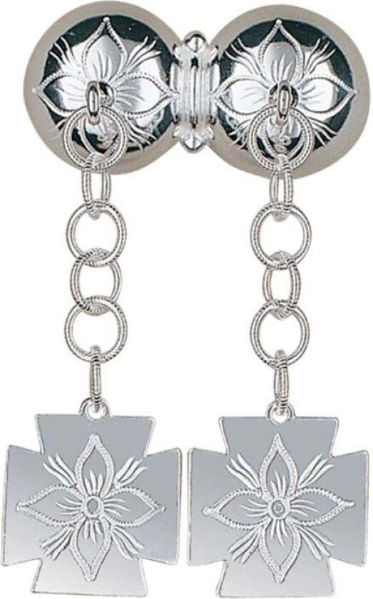 Gravert halssølje Rogaland i 830 hvitt sølv