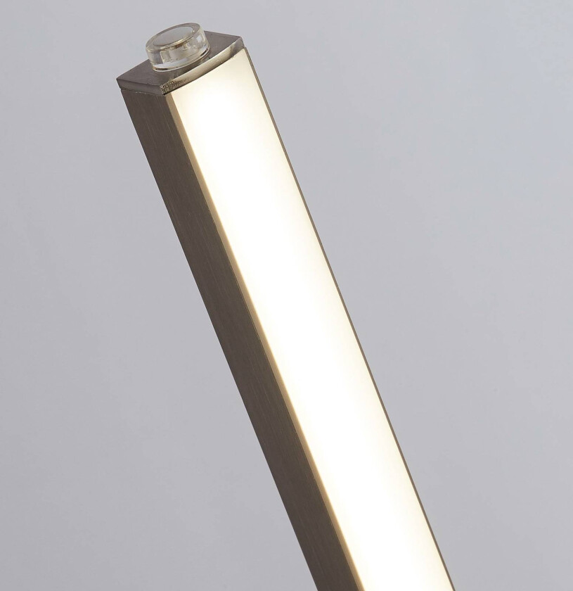 Tribeca LED-bordlampe, sølv/opalhvit, metall, CCT, 50 cm