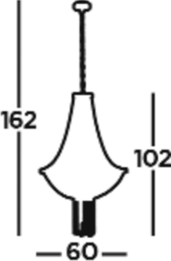 Baguette hengelampe, svart/messing, glass, E14, 162 cm