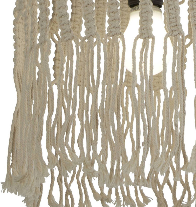 Bahama hengelampe, hvit, tau, Ø 31,5 cm, E27