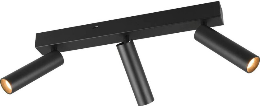 Ambala LED downlight, 3 lyskilder, svart, metall, CCT, dimbar