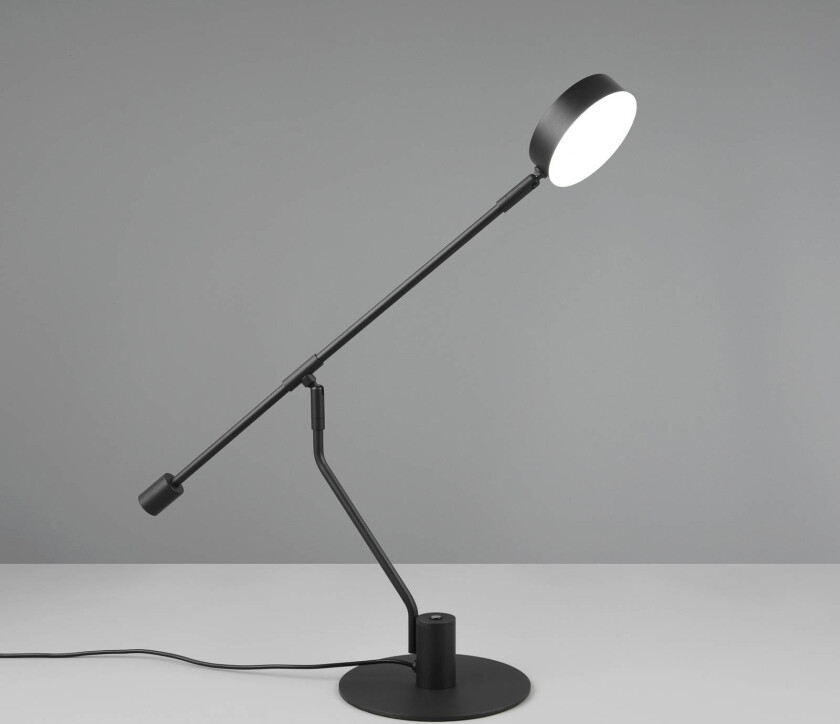 Manduro LED-skrivebordslampe, svart, metall, CCT dimmer