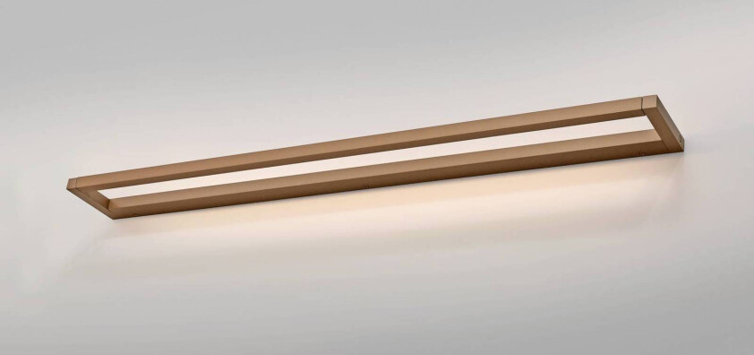 PURE LED-vegglampe Puro bronse bredde 100 cm aluminium dimmer