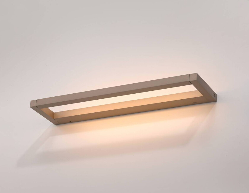 PURE LED-vegglampe Puro bronse bredde 50 cm aluminium dimmer