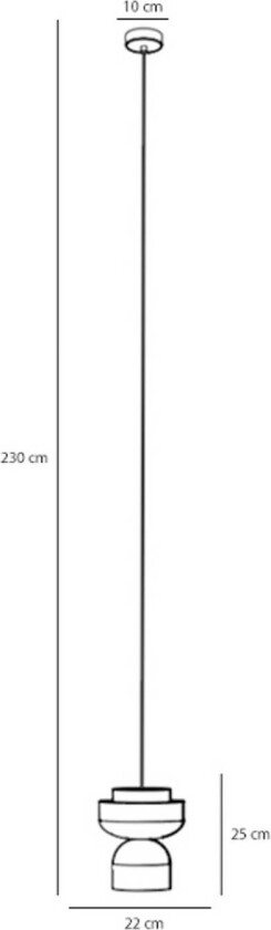 Ulia hengelampe, korall/blå/gul