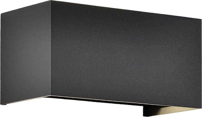 Utendørs vegglampe Davos dobbel, grå, dimbar, aluminium