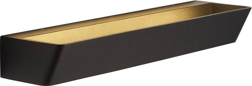 Altea LED-vegglampe, bredde 37 cm, svart, opp/ned, aluminium