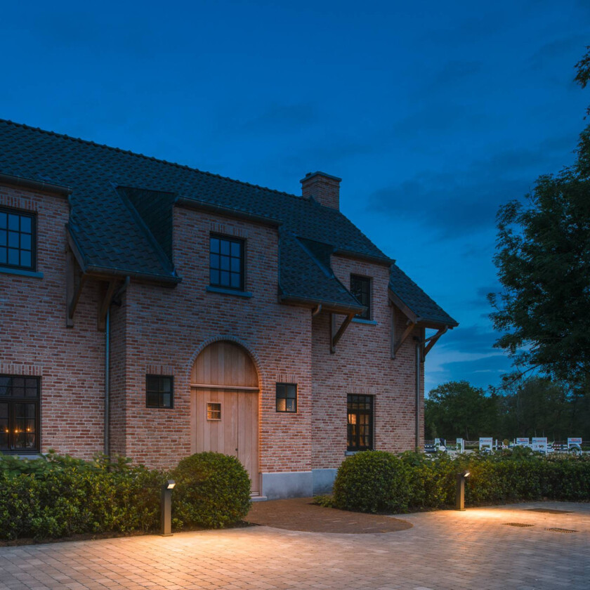 LED-gatelampe S-Cube 75, antrasitt, aluminium, høyde 75 cm