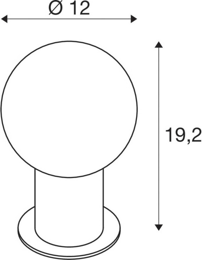 Varyt bordlampe, messingfarget, aluminium, høyde 19,2 cm