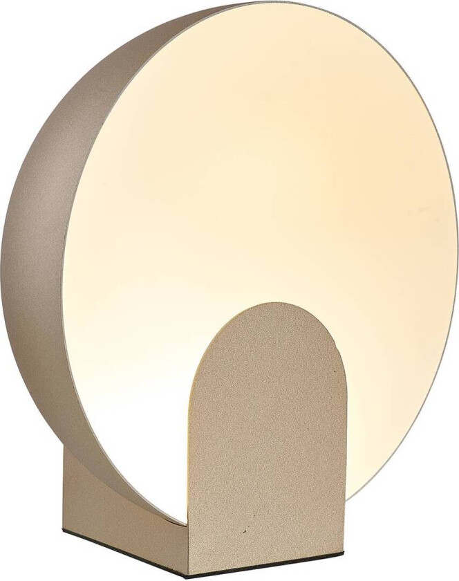 Óculo LED-bordlampe, gullfarget, Ø 20 cm, metall, indirekte