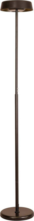 LED-gulvlampe Noa II, berøringsdimmer, stål, svart