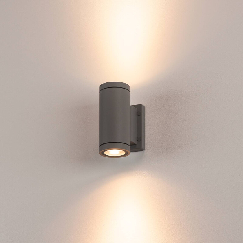 vegglampe Myra, antrasitt, aluminium, bredde cm, opp/ned
