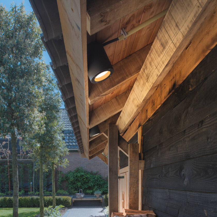 Sitra utendørs taklampe, antrasitt, aluminium, Ø 10 cm