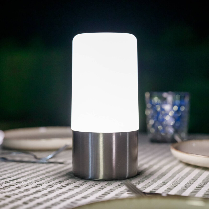 LED-bordlampe Maia, grå, IP54, RGBW