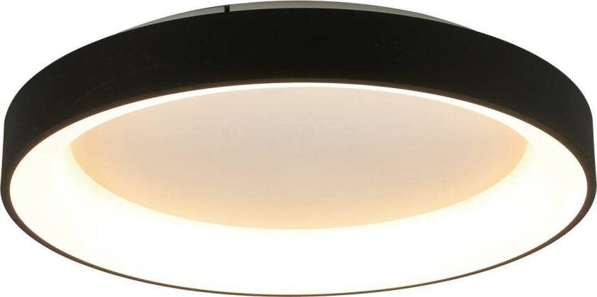 Taklampe Niseko II CCT fjernkontroll, Ø 78 cm, svart