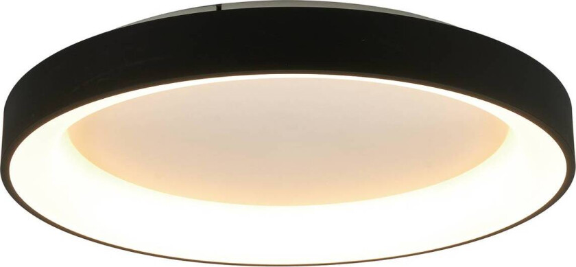 Taklampe Niseko II CCT fjernkontroll, Ø 65 cm, svart