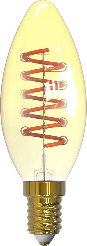 LED mignonpære, E14, 4,9 W, ravfarget, 1800 K