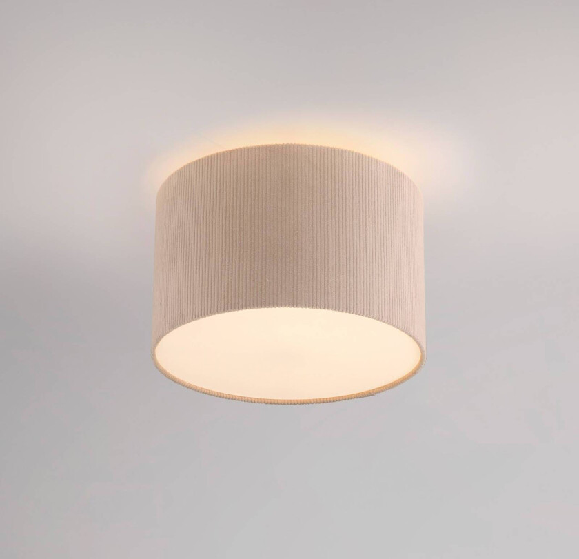 Green Duro taklampe, tekstil, beige