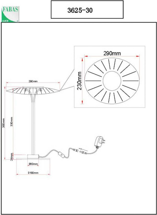 LED-bordlampe Vela, hvit/transparent, 36 cm, akryl, dimmer