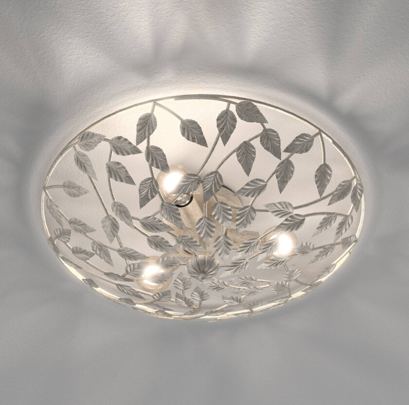 Arion taklampe, krem/gullpatinert, Ø 63 cm, stål