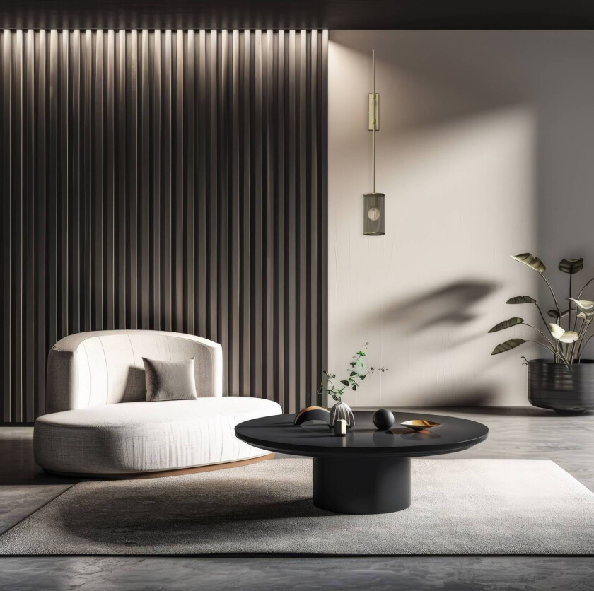 Vegglampe Wall, titanfarget, høyde 100 cm, stål