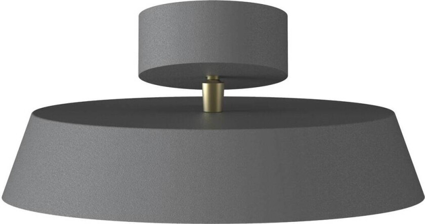 LED-taklampe Kaito 2 Dim, grå, Ø 30 cm, dimbar