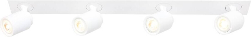 Razza takspotlight, hvit, lengde 82 cm, 4-lys, metall