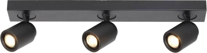 Razza takspotlight, svart, lengde 61 cm, 3-lys, metall