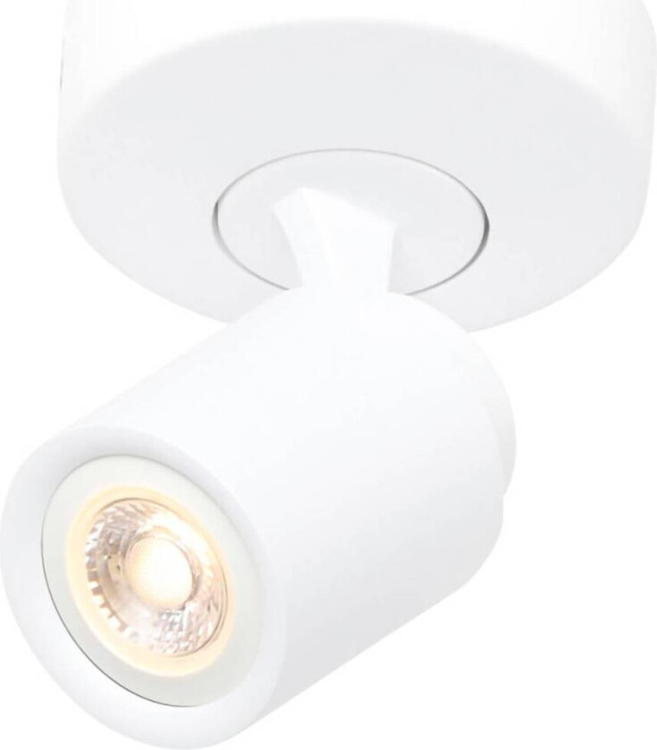 Razza takspotlight, hvit, Ø 13 cm, metall