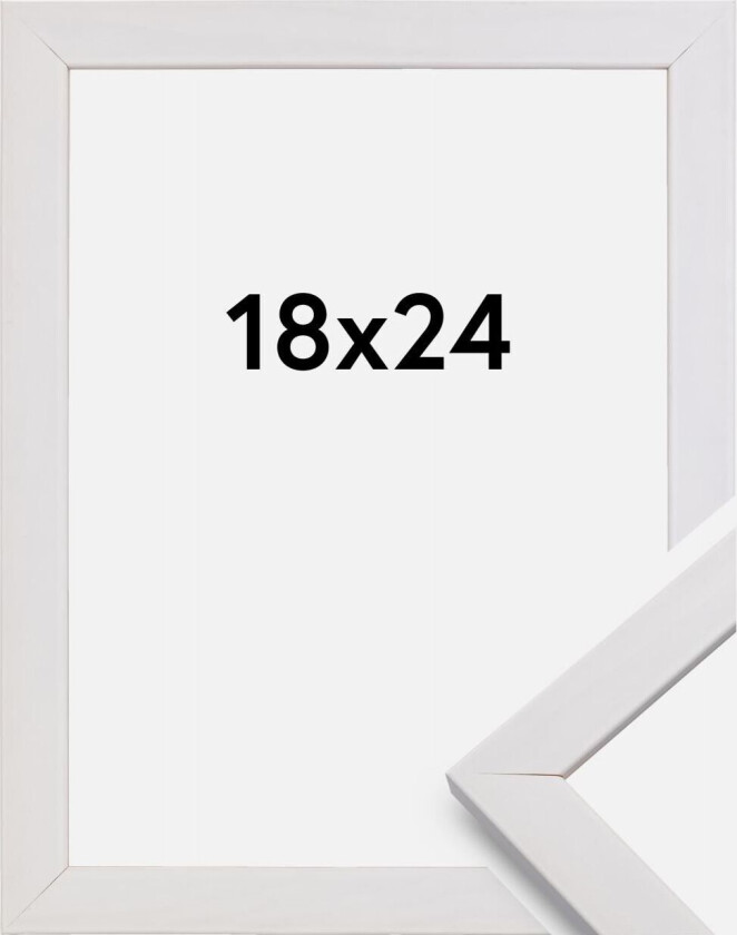 Ramme Stilren Hvit 18x24 Cm