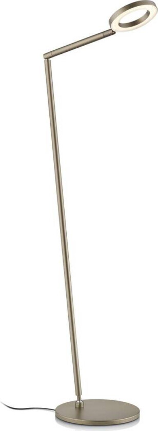 LED-gulvlampe Tessa-S, bronseeffekt, CCT, bevegelseskontroll