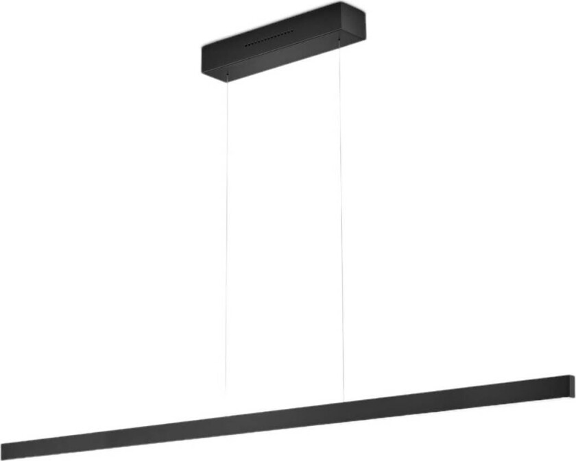 LED-pendellampe Linda-132, svart, CCT, gestkontroll