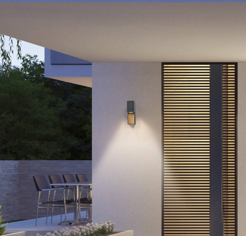 Endura Classic Isidor GU10 utendørs vegglampe, IP65