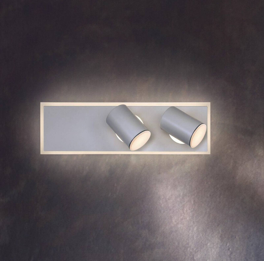 LED-takspot Mars, 3-lys, 2 spotlights, hvit