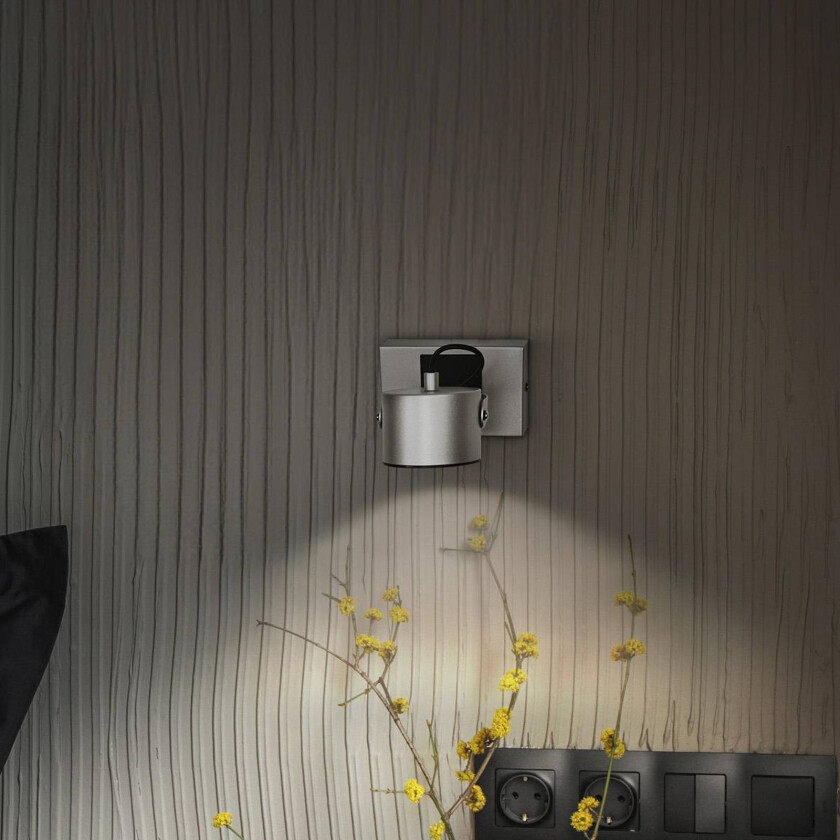 LED-veggspotlight Jupiter, 3000 K, enkeltflamme