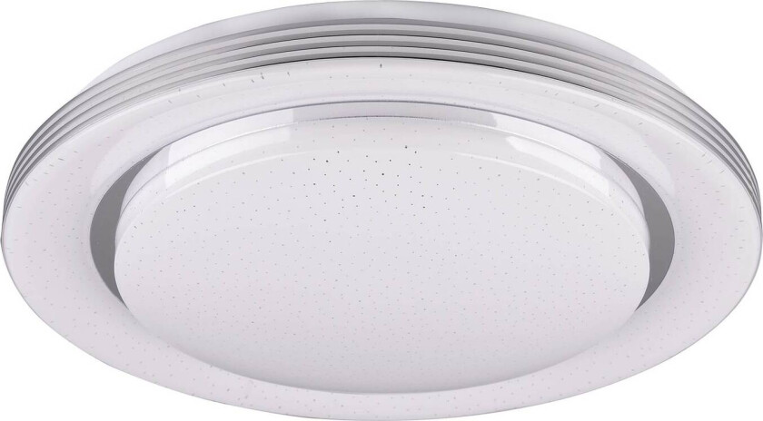 LED-taklampe Atria, Ø 48 cm, hvit, plast, CCT