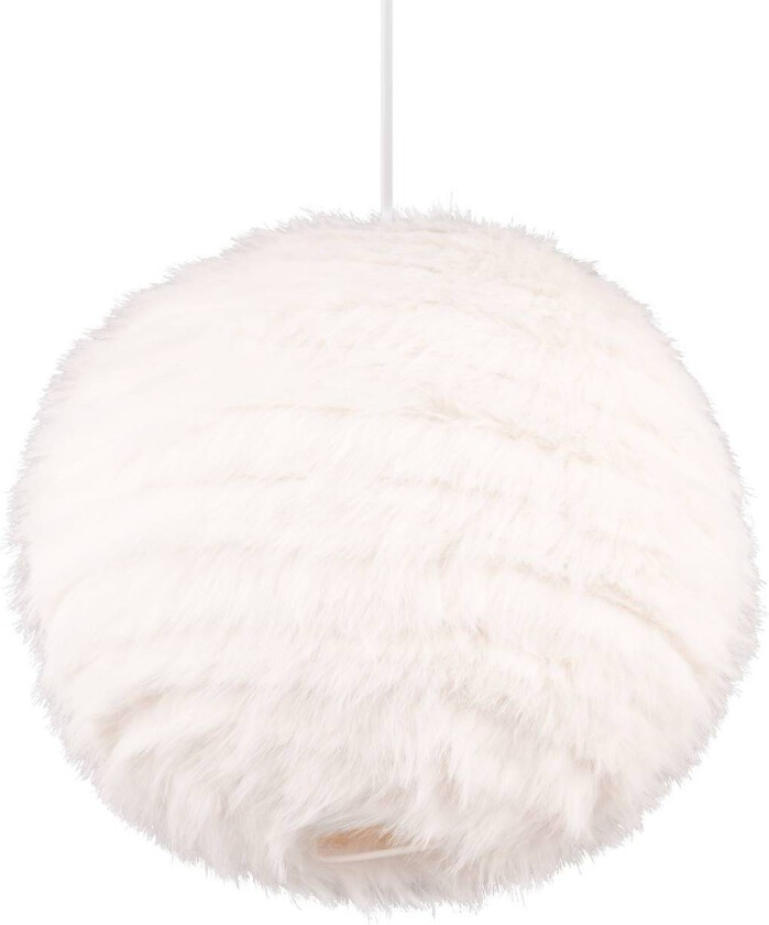 Pelspendel, Ø 35 cm, sandfarget, syntetisk plysj