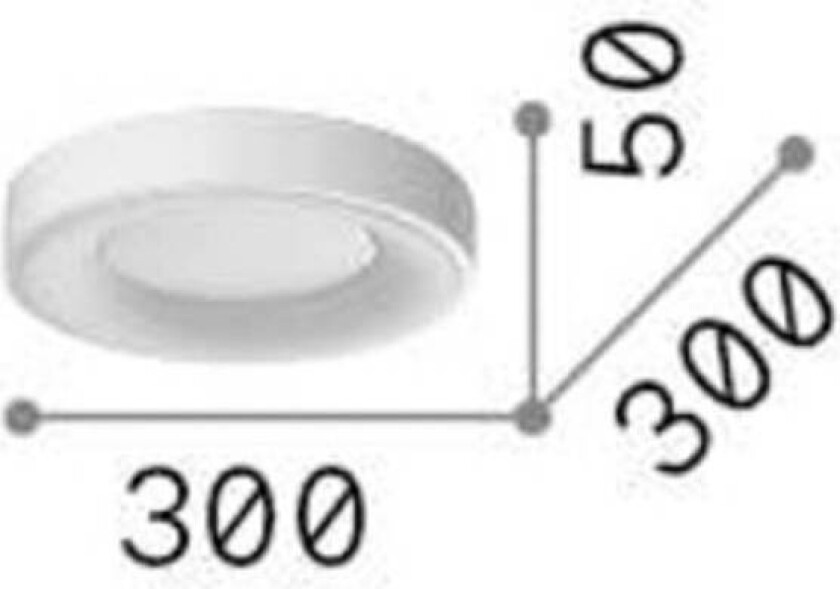 Ideal Lux taklampe Planet, svart, Ø 30 cm, metall