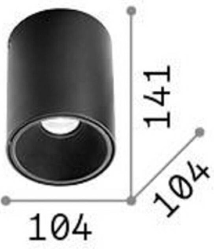 Ideal Lux downlight Nitro Round hvit høyde 14,2 cm metall