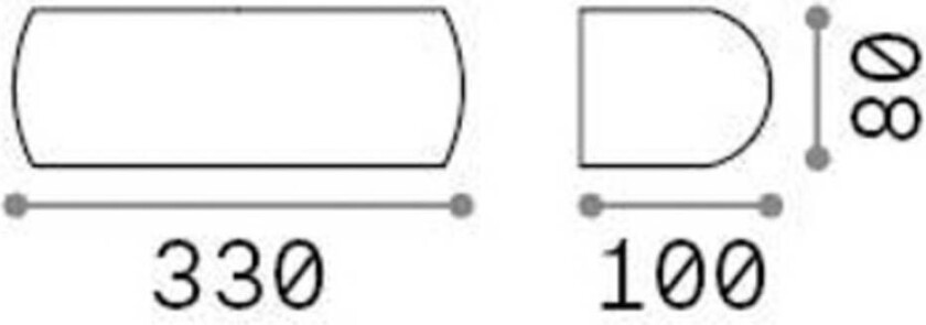 Ideal Lux utendørs vegglampe Giove, grå, aluminium, opp/ned