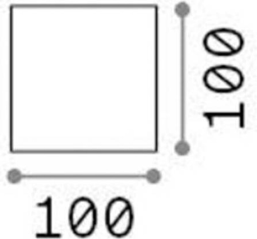 Ideal Lux utendørs vegglampe Atom, hvit, 10 cm, metall