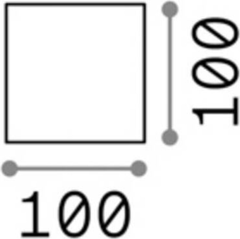 Ideal Lux utendørs vegglampe Rubik antrasitt aluminium 10 cm 4 000 K