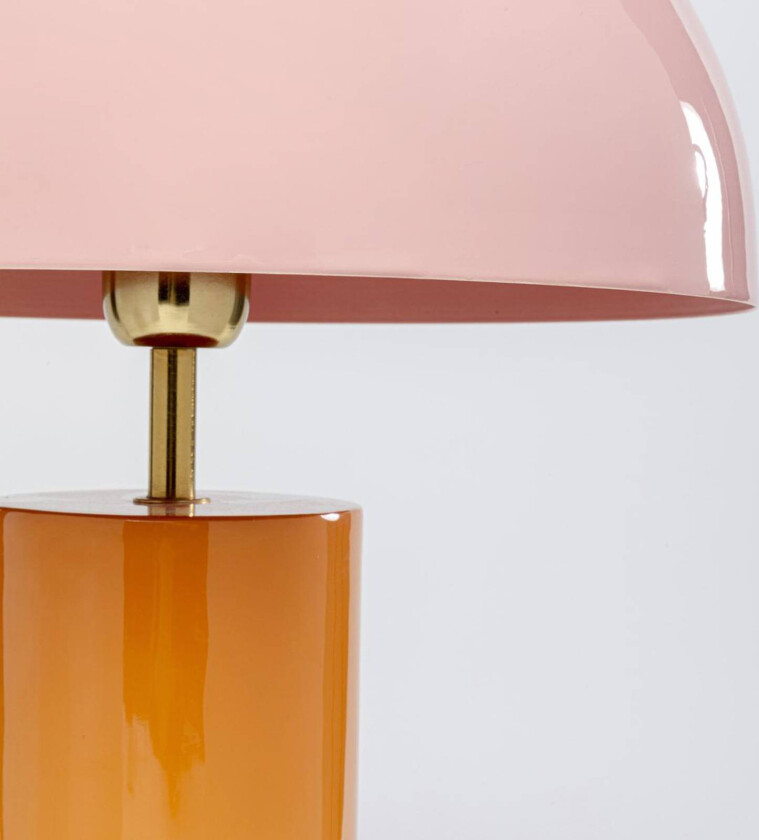 KARE Josy bordlampe, rosa/oransje, stål, høyde 51 cm