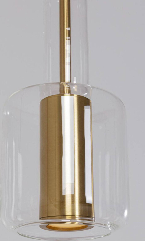 KARE Candy Bar pendellampe, gullfarget, stål, glass, 1-lys.