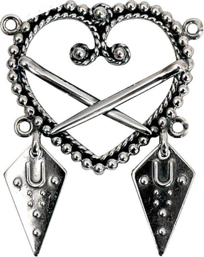 Beltestøl Østfold i 830 oksidert sølv med spirløv