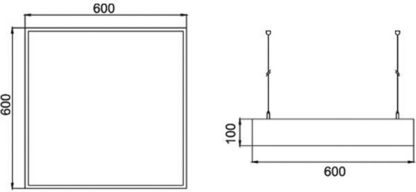 LED-pendel Biro Square, DALI-dimbar, hvit, 3000 K